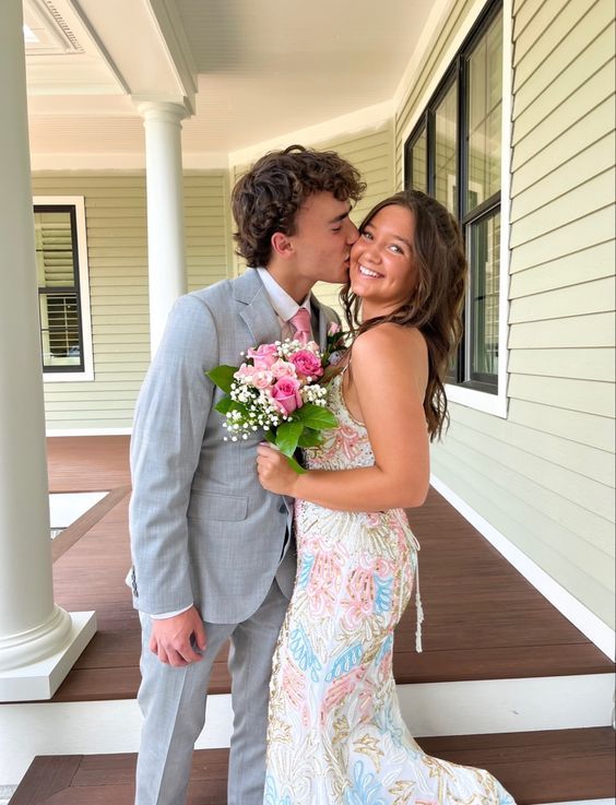 Vintage Colorful Applique Spaghetti Strap Floral Design Elegant Bridesmaid Dress Evening Dress Prom Dress D1594