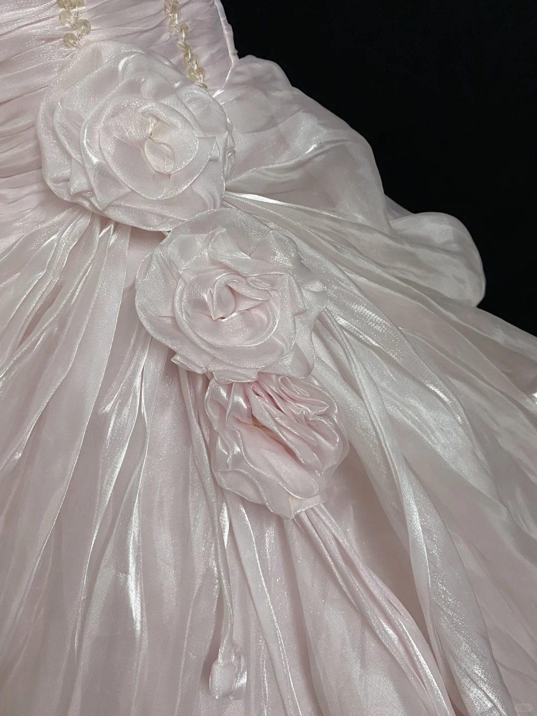 Light Pink Strapless A-Line Birthday Dress Long Evening Party Ball gown, D245
