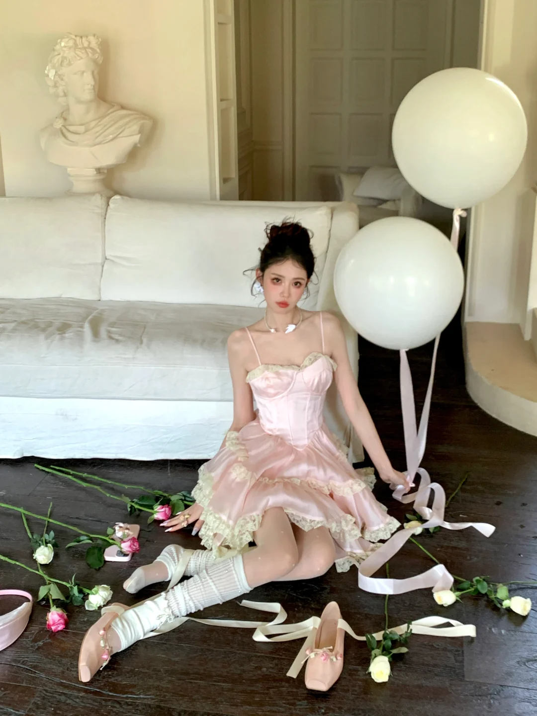 Cute Pink Sweetheart Princess Style Tiered A-Line Design Spaghetti Strap Short 18th Birthday Party Dress Homecoming Dress D1722