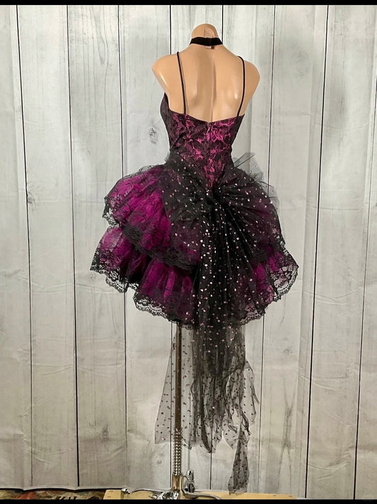 Chic Homecoming Dress Spaghetti Strap Lace Bowknot Dress Back to School Outfits Party Dress D6406