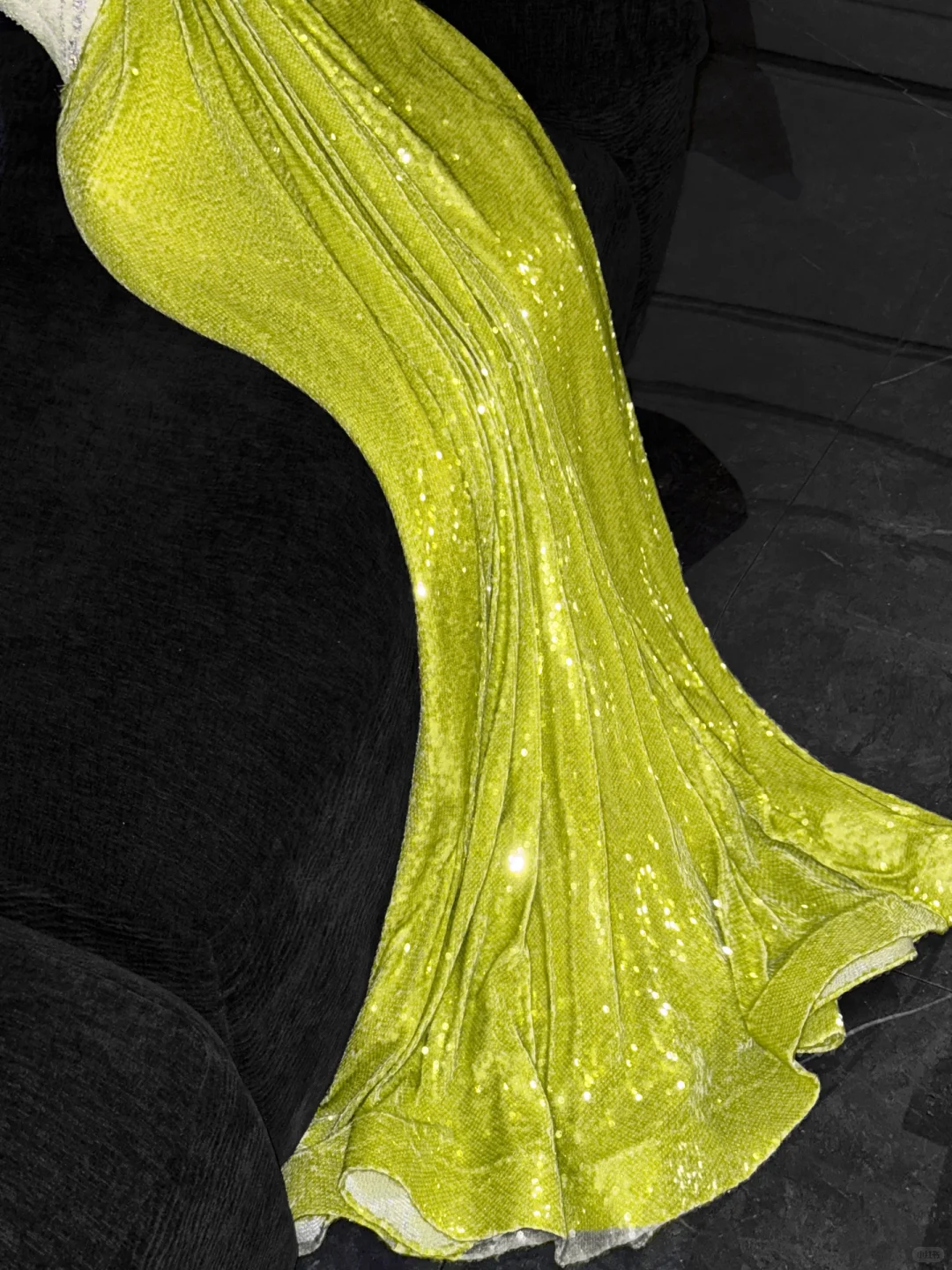 Sparkling Green Sequined Design Elegant Mermaid Prom Dress Evening Dress D1693