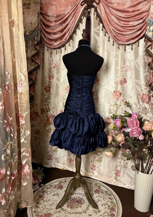 Pretty Homecoming Dress Sweetheart Fold Cascade Beaded Prom Dress Back to School Outfits Party Dress D6142