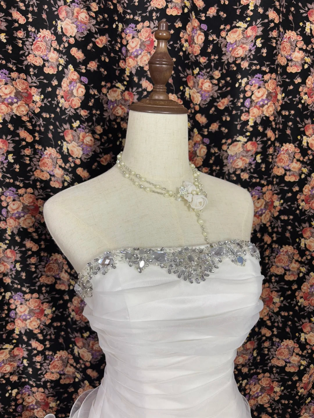 Chic Homecoming Dress Strapless Lace Rinestone Prom Dress Back to School Outfits Party Dress D6124
