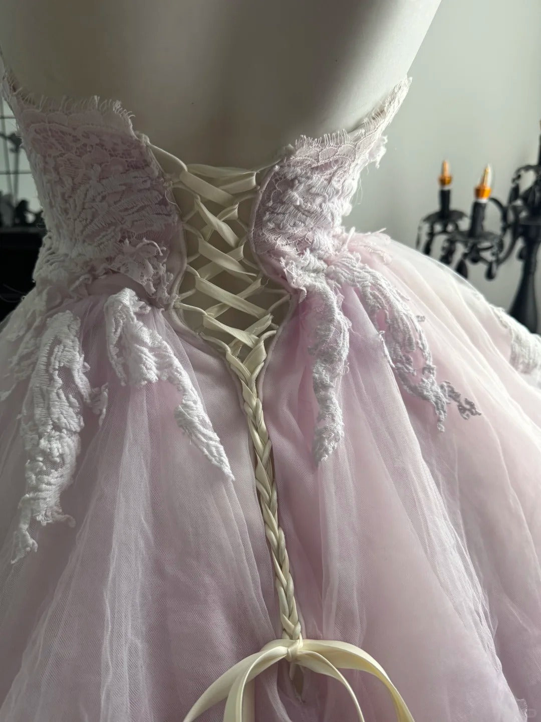 New Homecoming Dress One Shoulder Tulle Applique Ball Gown Back to School Outfits Party Dress Birthday Dress D7546
