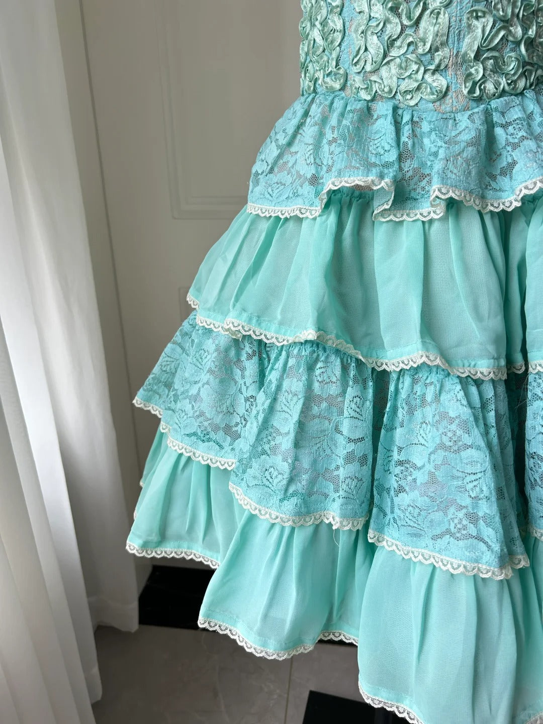 Stunning Homecoming Dress Sweeetheart Cascade Back to School Outfits Party Dress D6488