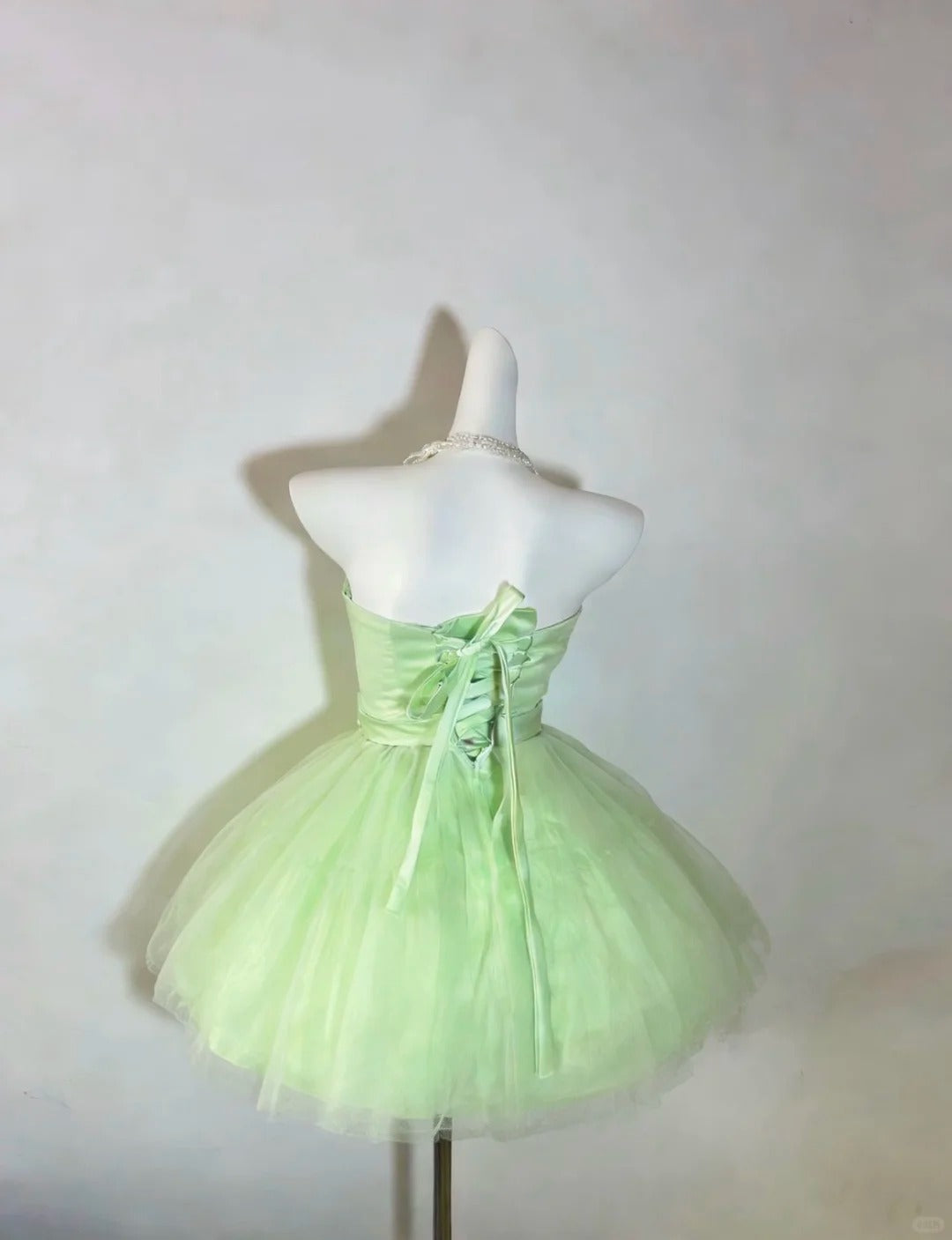Simple Homecoming Dress Strapless Tulle Bowknot Prom Dress Back to School Outfits Party Dress D6135