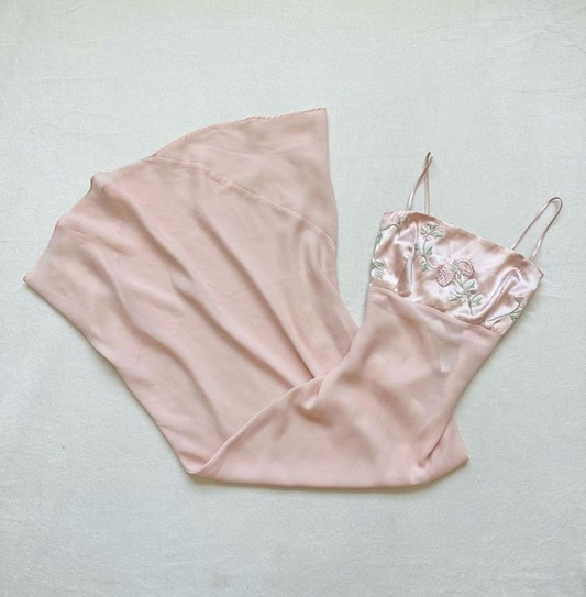 Robe fourreau longue rose clair à bretelles spaghetti, robe de soirée pour invité de mariage, D1190