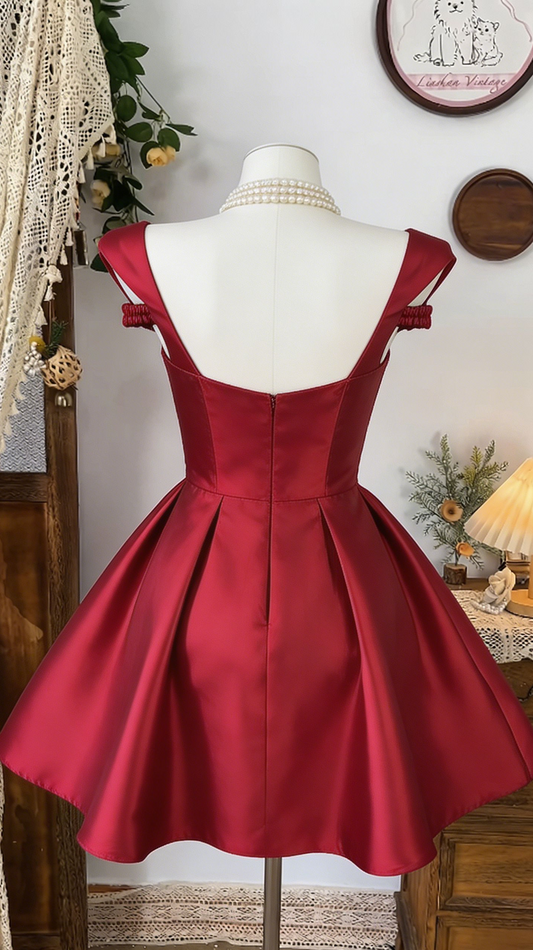 Beauty Homecoming Dress Off the Shoulder Pleated Back to School Outfits Party Dress D6536