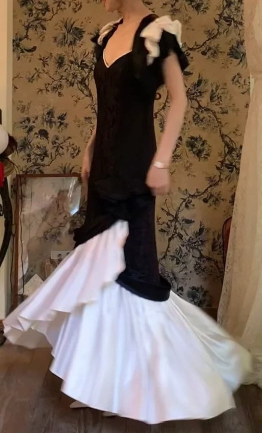 Robe de bal brillante à paillettes et col en cœur, robe de soirée sirène, robe de gala, robe de fête d'anniversaire, D3415