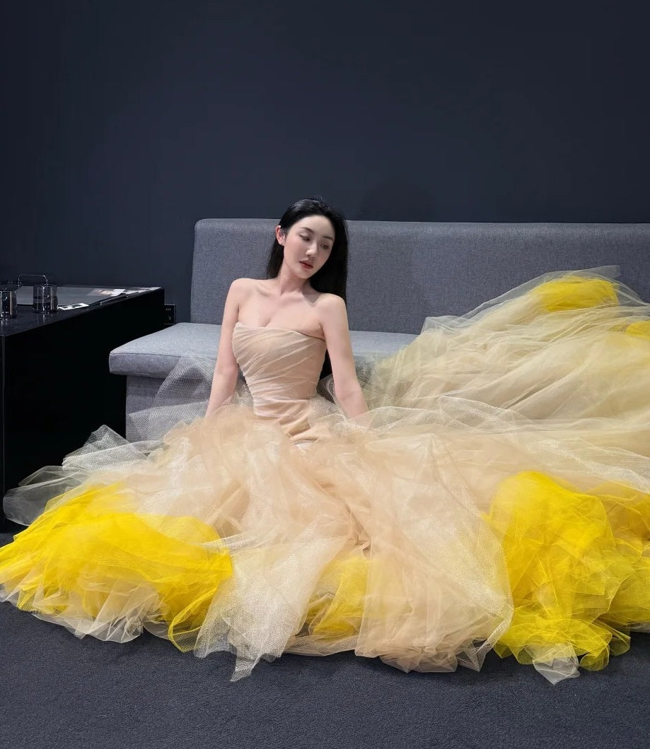 Robe de bal brillante à paillettes et col en cœur, robe de soirée sirène, robe de gala, robe de fête d'anniversaire, D3415