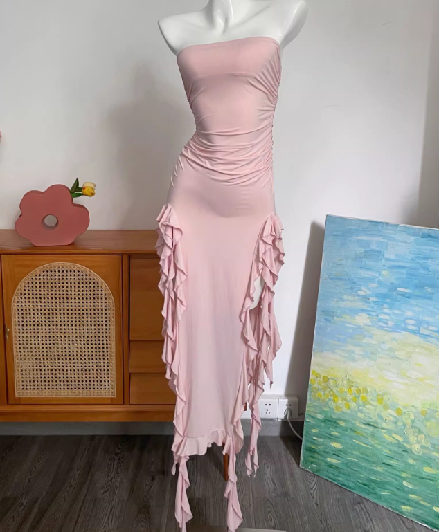 Glänzendes Ballkleid mit herzförmigem Pailletten-Meerjungfrauen-Abendkleid, Galakleid, Geburtstagspartykleid, D3415