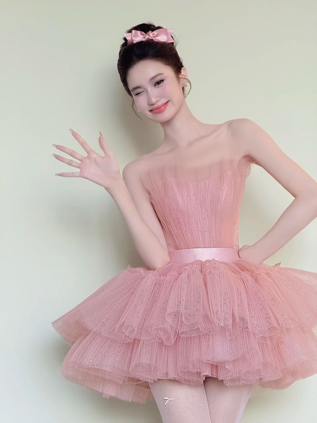 Robe de soirée courte plissée à bretelles spaghetti, tenue de soirée d'anniversaire, robe de cocktail D3339