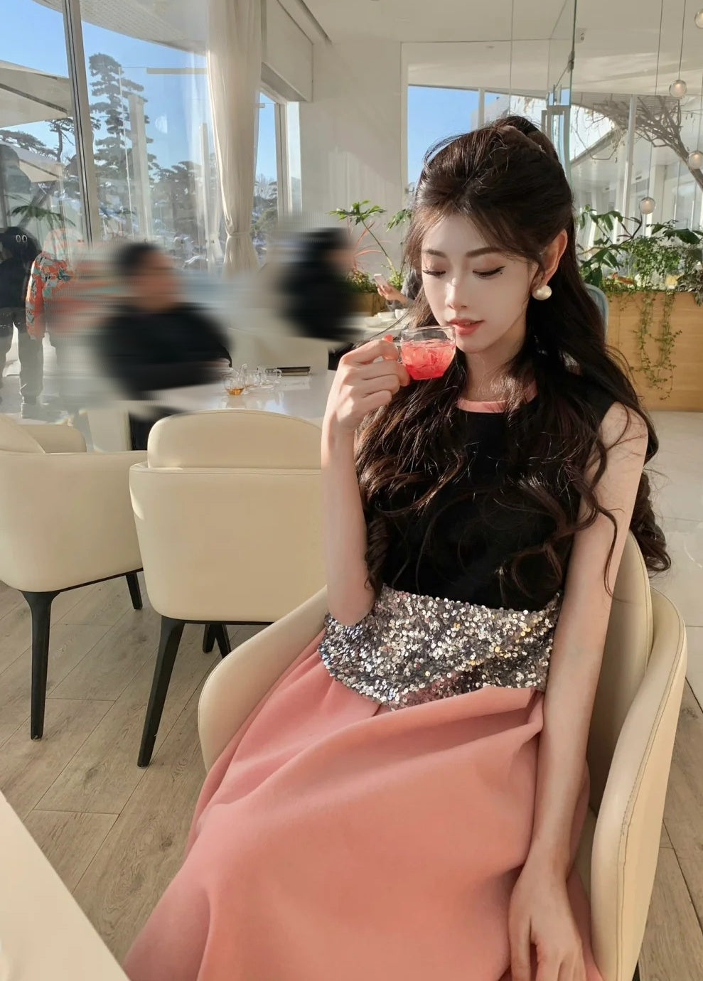 Elegant Prom Dress A Line Crew Neck Gala Evening Gown Dress Birthday Party Outfits D4881