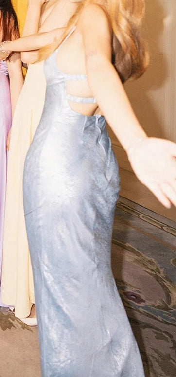 Beauty Prom Dress Spaghetti Straps Backless Gala Gown Evening Dress Birthday Party Outfits D4924