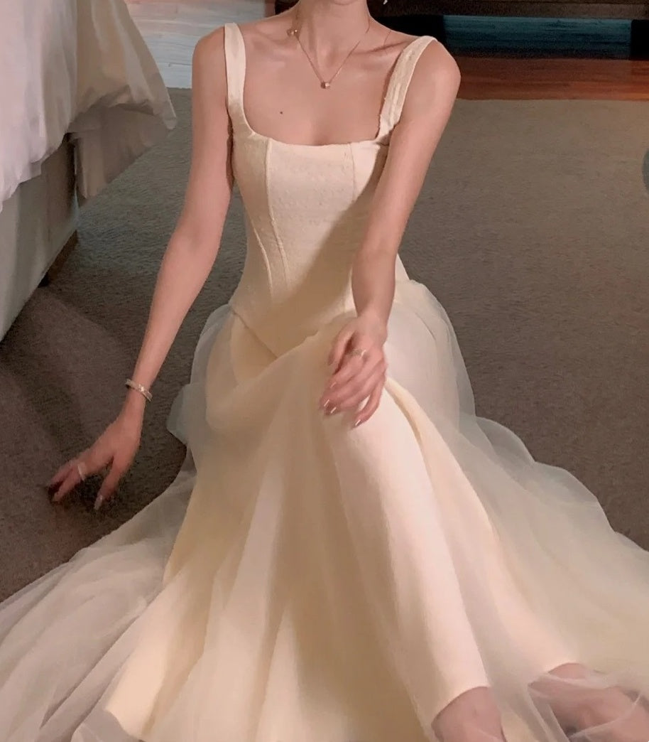 Glänzendes Ballkleid mit herzförmigem Pailletten-Meerjungfrauen-Abendkleid, Galakleid, Geburtstagspartykleid, D3415