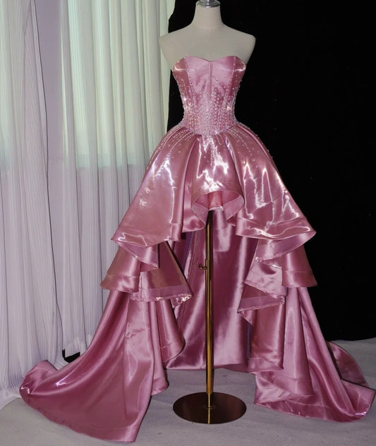 Beauty Prom Dress Sweetheart Beading Pleated Evening Dresses Birthday Party Outfits Gala Gown D4958