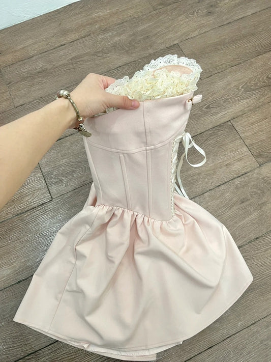 Robe de soirée courte plissée à bretelles spaghetti, tenue de soirée d'anniversaire, robe de cocktail D3339