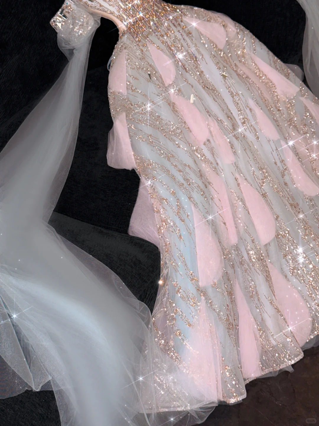 Gorgeous Shiny Pink Beaded Sequined Design A-Line Prom Dress Evening Dress D1690