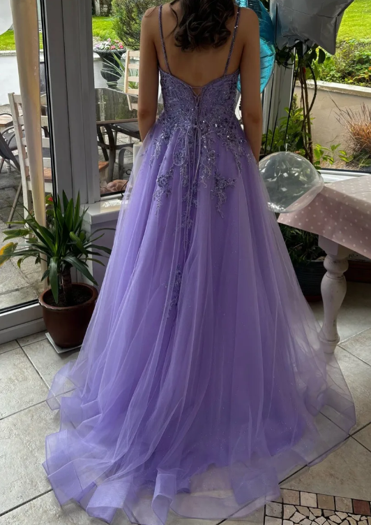 Chic Prom Dress Sweetheart Pleated Tulle Long Gala Gown Evening Dress Party Outfits D5014