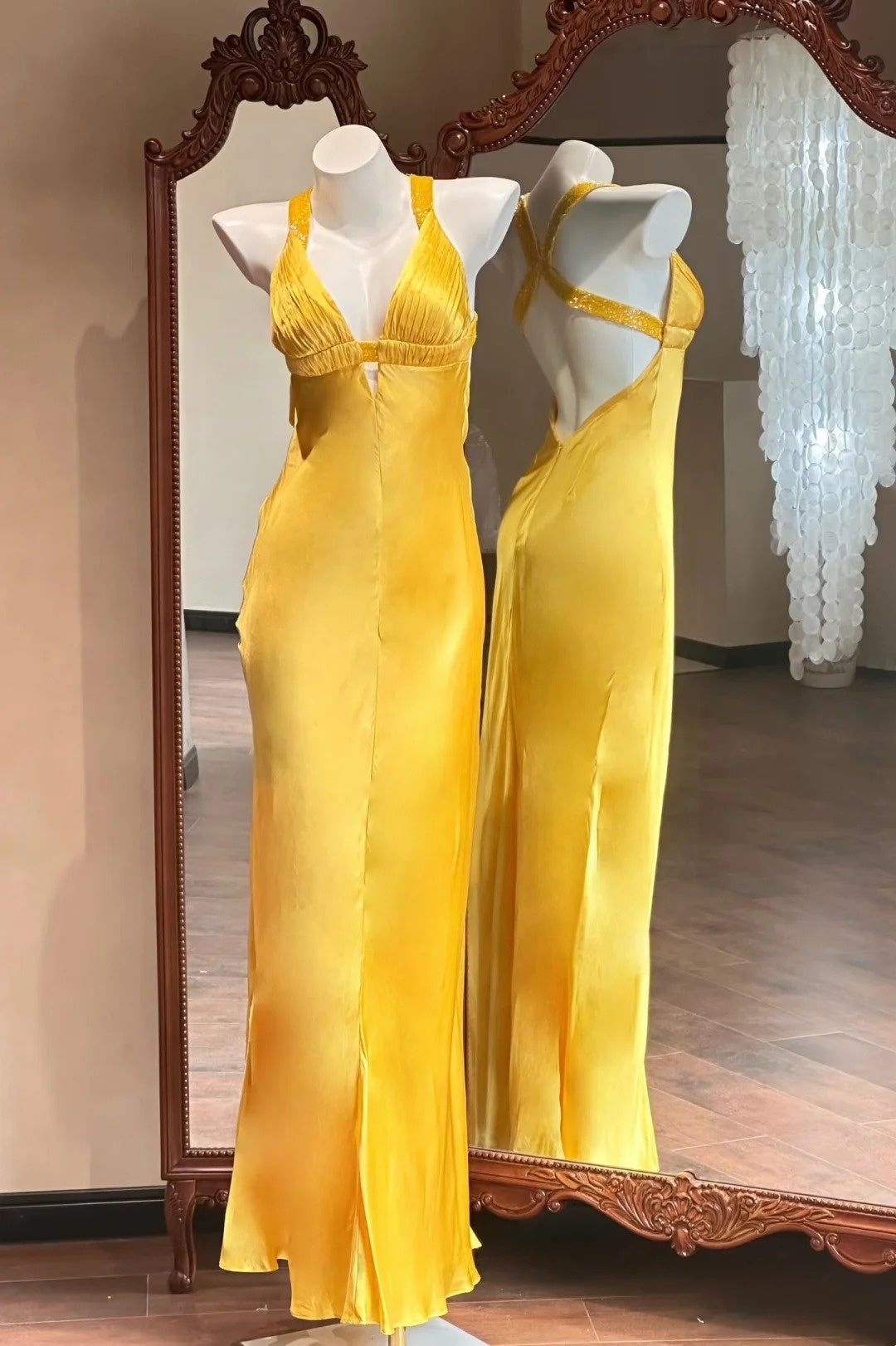 Robe de bal brillante à paillettes et col en cœur, robe de soirée sirène, robe de gala, robe de fête d'anniversaire, D3415
