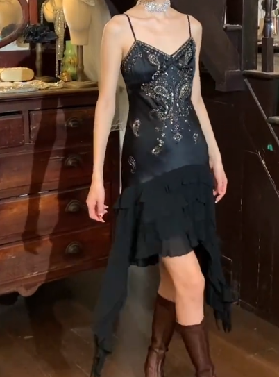 Glänzendes Ballkleid mit herzförmigem Pailletten-Meerjungfrauen-Abendkleid, Galakleid, Geburtstagspartykleid, D3415