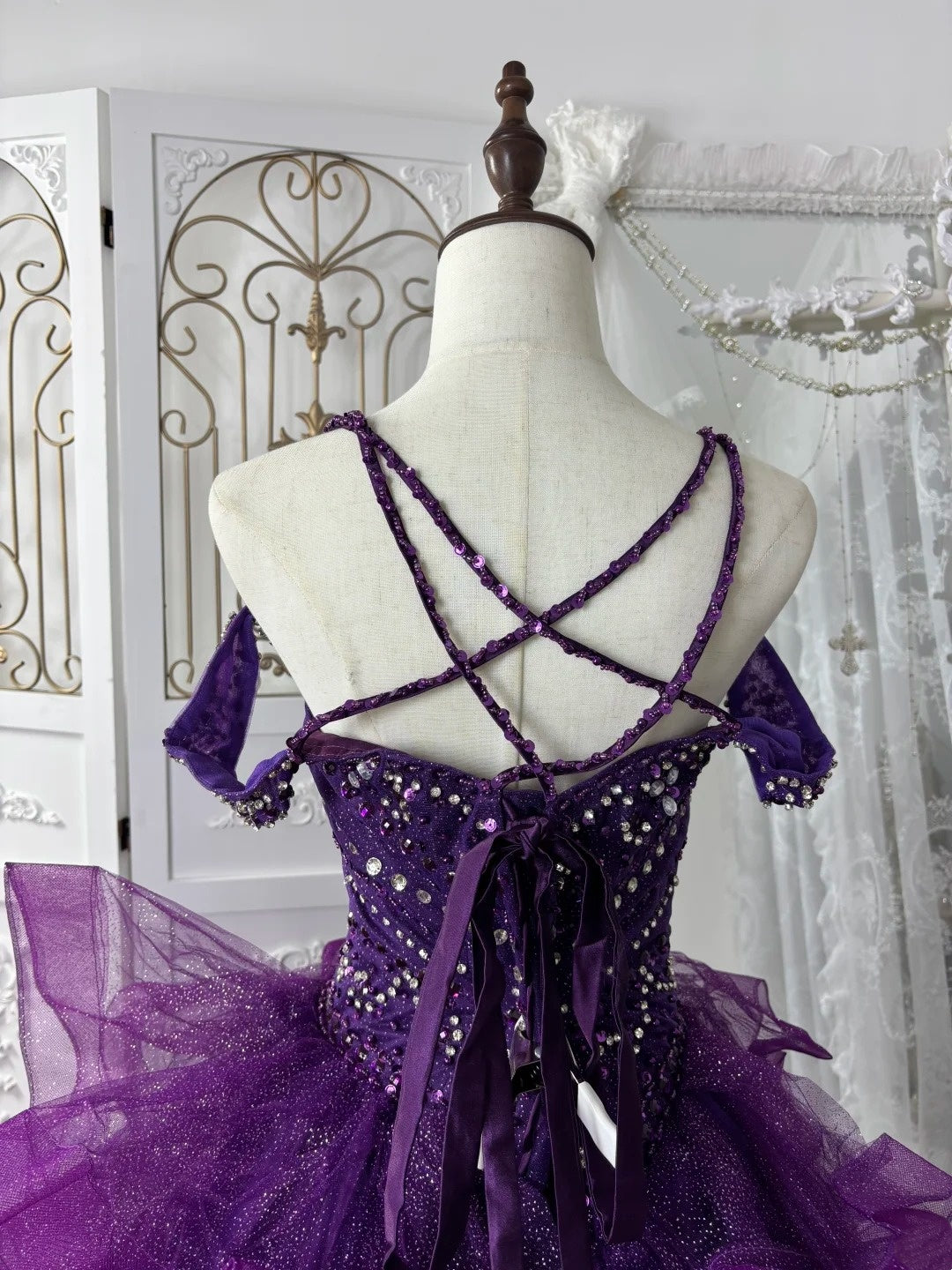 Gorgeous Prom Dress Dark Purple Sweetheart Pleated Gala Dress Evening Dress 18th Birthday Gown D5367