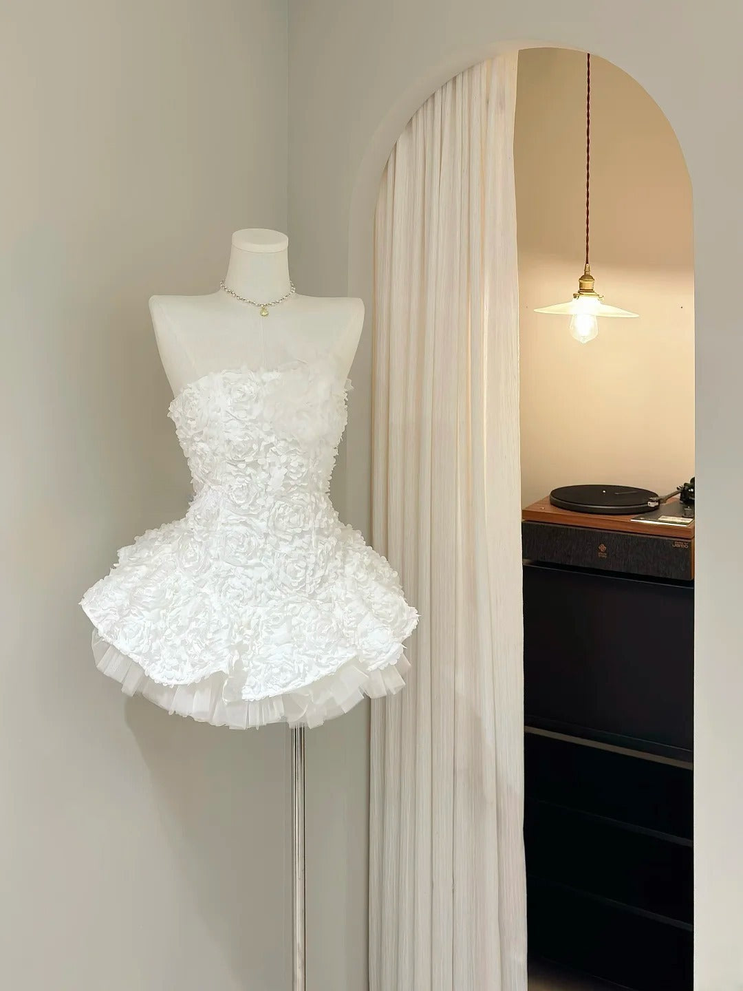 Sweet Homecoming Dress White Strapless Short Prom Dress Back to School Outfits Party Dress D5429