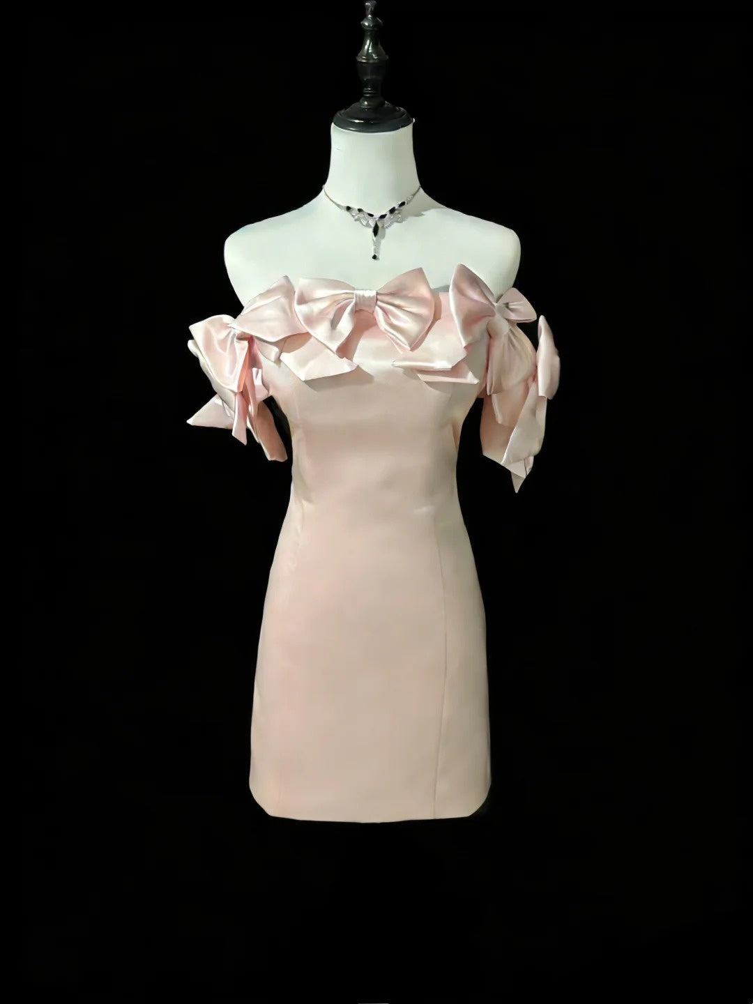 Newest Homecoming Dress Strapless Bowknot Short Prom Dress Back to School Outfits Party Dress D5449