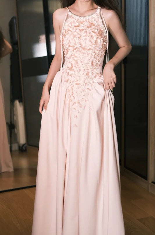 Stunning Prom Dress A Line Spaghetti Straps Pleated Gala Dress Evening Dress D5483