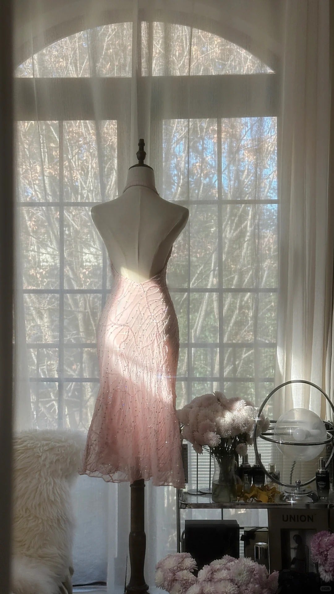 Shiny Homecoming Dress V Neck Sequins Dress Back to School Outfits Party Dress D6431