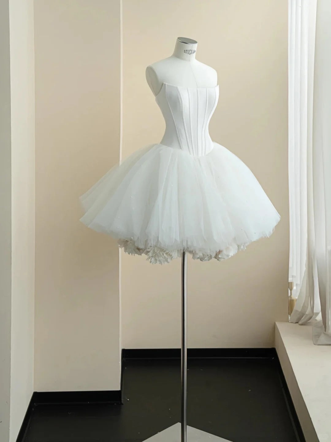 Elegant Homecoming Dress Strapless Tulle Back to School Outfits Party   ModelDressy