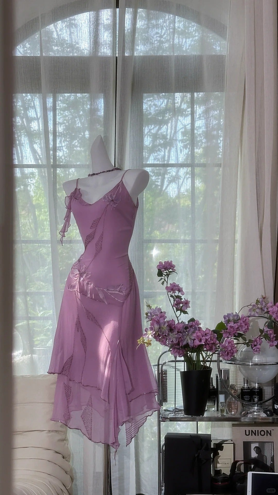 Charming Homecoming Dress Spaghetti Strap Beading Dress Back to School Outfits Party Dress D6413