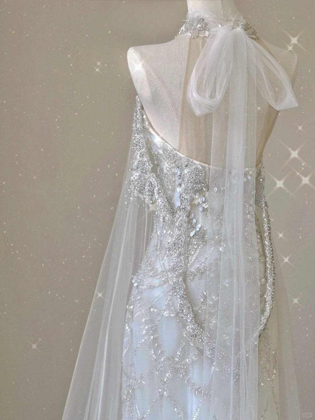 Atemberaubendes Neckholder-A-Linien-Tüll-Abendkleid, langes Partykleid, Brautkleid, D239