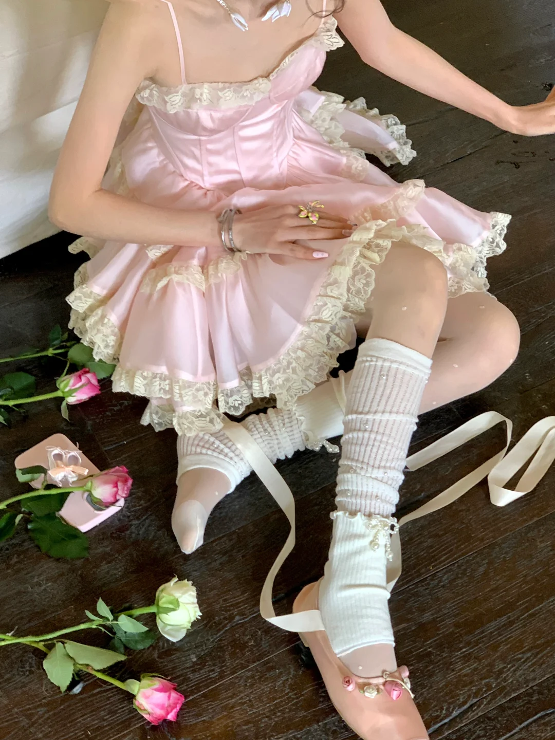 Cute Pink Sweetheart Princess Style Tiered A-Line Design Spaghetti Strap Short 18th Birthday Party Dress Homecoming Dress D1722