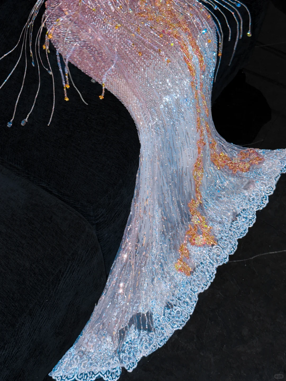 Fashion Sparkling Beaded Sequin Mermaid Elegant Chiffon Evening Dress Prom Dresses D1632