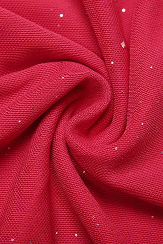 Charming Homecoming Dress Spaghetti Strap Red Sequins Soutache Back to School Outfits Party Dress D7468