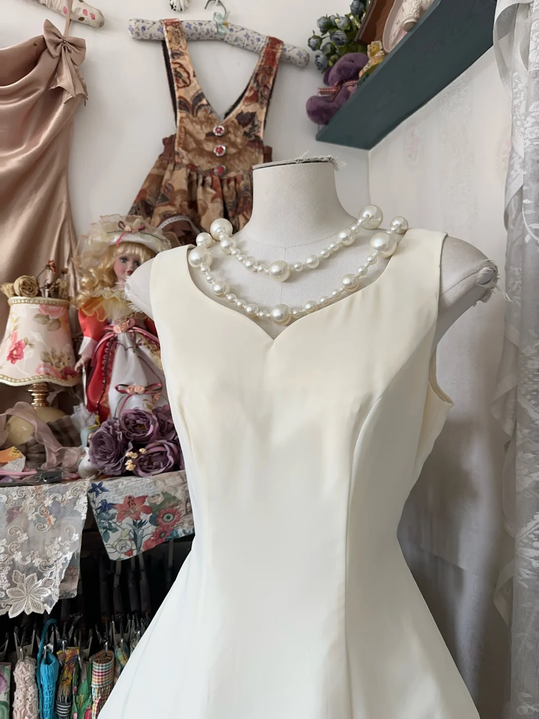 Vintage Simple Ivory Elegant A-Line Short Homecoming Dress Party Dress D1680