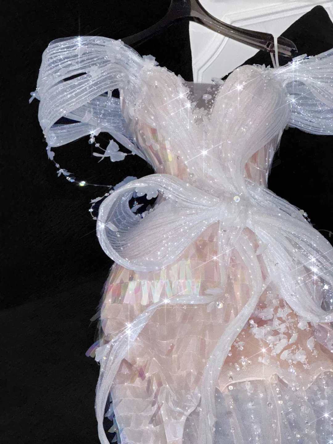 Vintage Sparkling Champagne Sequin Off-the-shoulder Sheath Elegant Chiffon Evening Dress Prom Dresses D1628