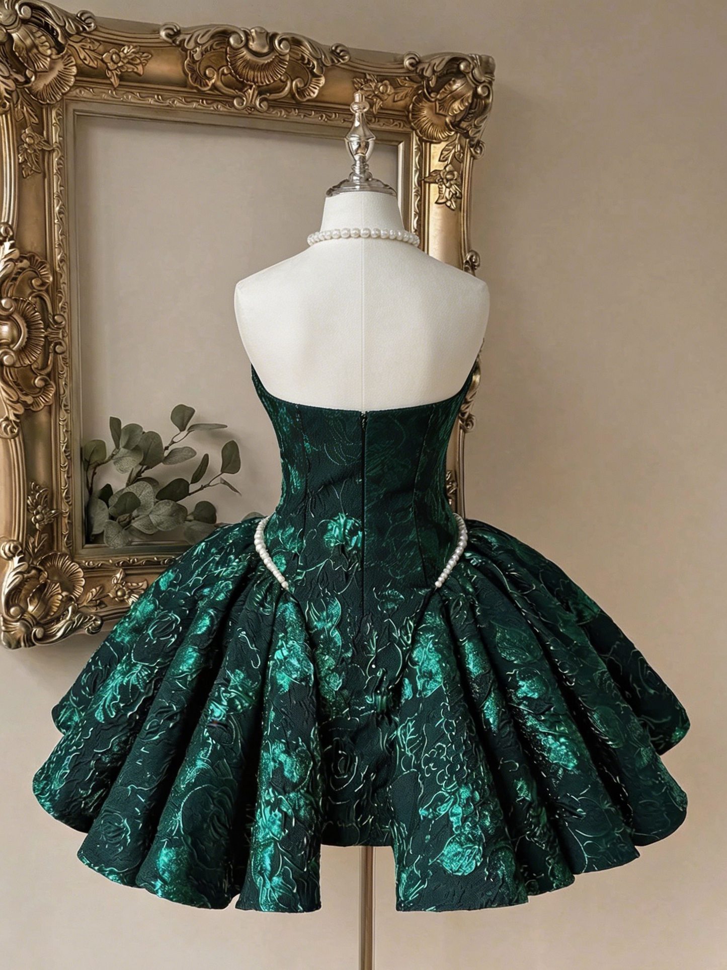 Charming Homecoming Dress Sweetheart Pleated Pearl Back to School Outfits Party Dress D7393