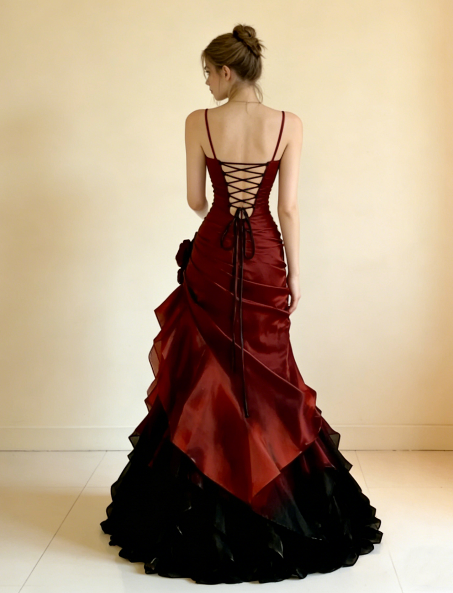 Glänzendes Ballkleid mit herzförmigem Pailletten-Meerjungfrauen-Abendkleid, Galakleid, Geburtstagspartykleid, D3415