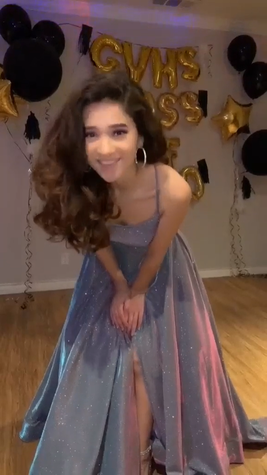 Glänzend Grün A-Linie Träger Langes Partykleid Geburtstagsoutfits, D183