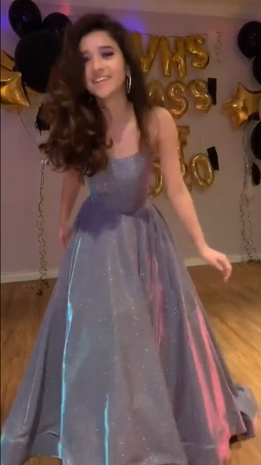 Glänzend Grün A-Linie Träger Langes Partykleid Geburtstagsoutfits, D183