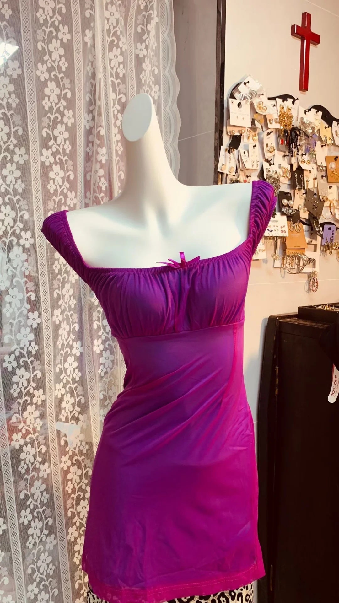 Vivid Purple Off Shoulder Square Neck Tiny Bow Ruched Bodycon Short Homecoming Dress D7946