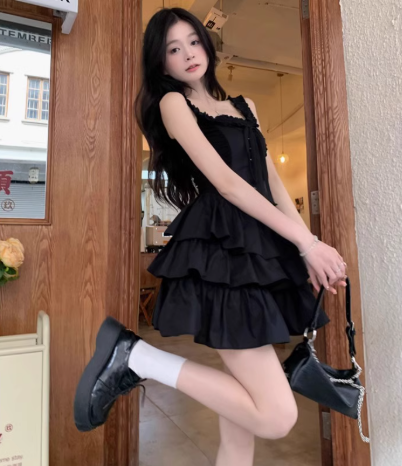 Cute A Line Square Neckline Pleated Homecoming Dress Birthday Party Prom Dress D1737
