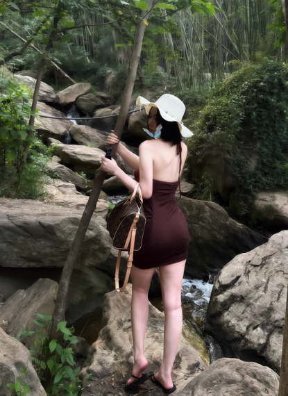 Holiday Style Halter Backless Fold Skirt Party Dress Drape dress Summer Dress Women Dress D1833