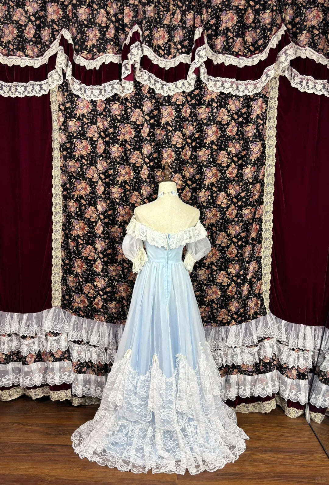 Elegant Off the Shoulder Lace Floor Length Prom Dress Sweet 16 Dress Birthday Party Dress Cocktail Dress Evening Dress D2005