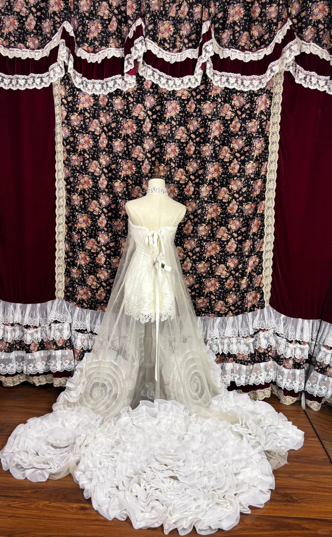 Popular Sleeveless Flower Hem Sheer Tulle Prom Dress Birthday Party Dress Evening Dress D2077