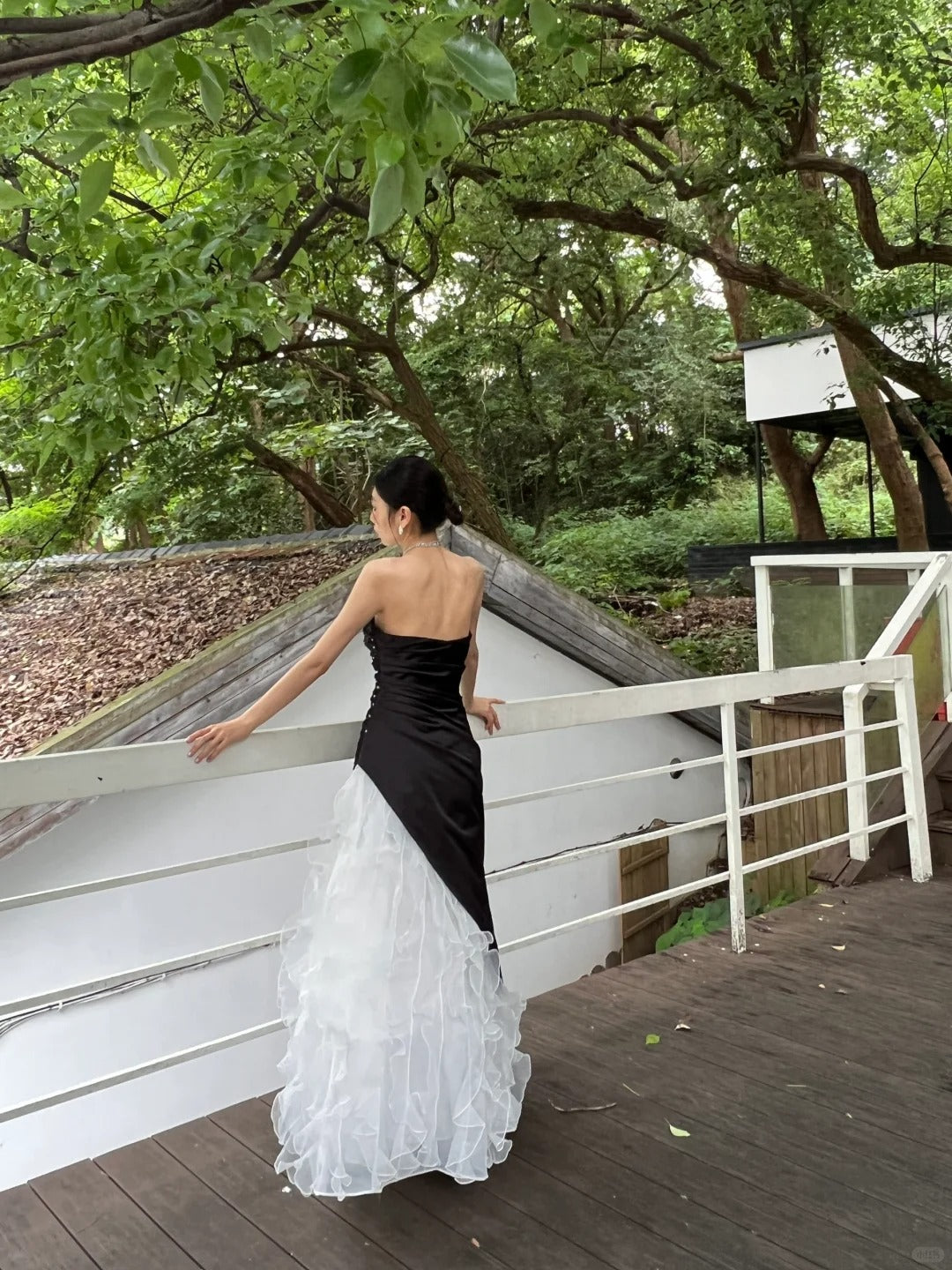Sexy Strapless Pearl Tulle Ruffle Pleated Prom Dress Birthday Party Dress Evening Dress D2114