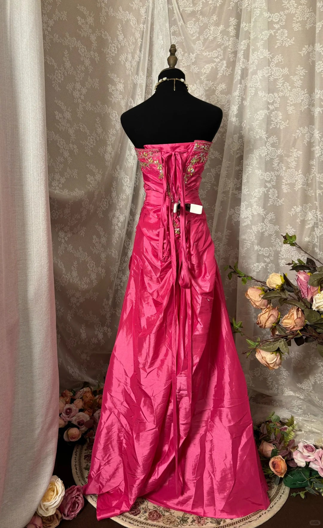Pretty Prom Dress Strapless Pleated Crystal Gala Dress Evening Dress Dancing Dress D2245