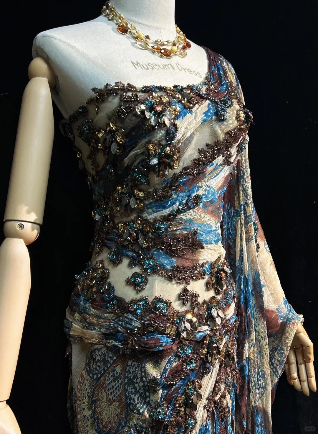 Enigmatic Prom Dress Asymmetrical Sleeve Vintage Sequin Gala Dress Evening Dress Customized Dress D2253